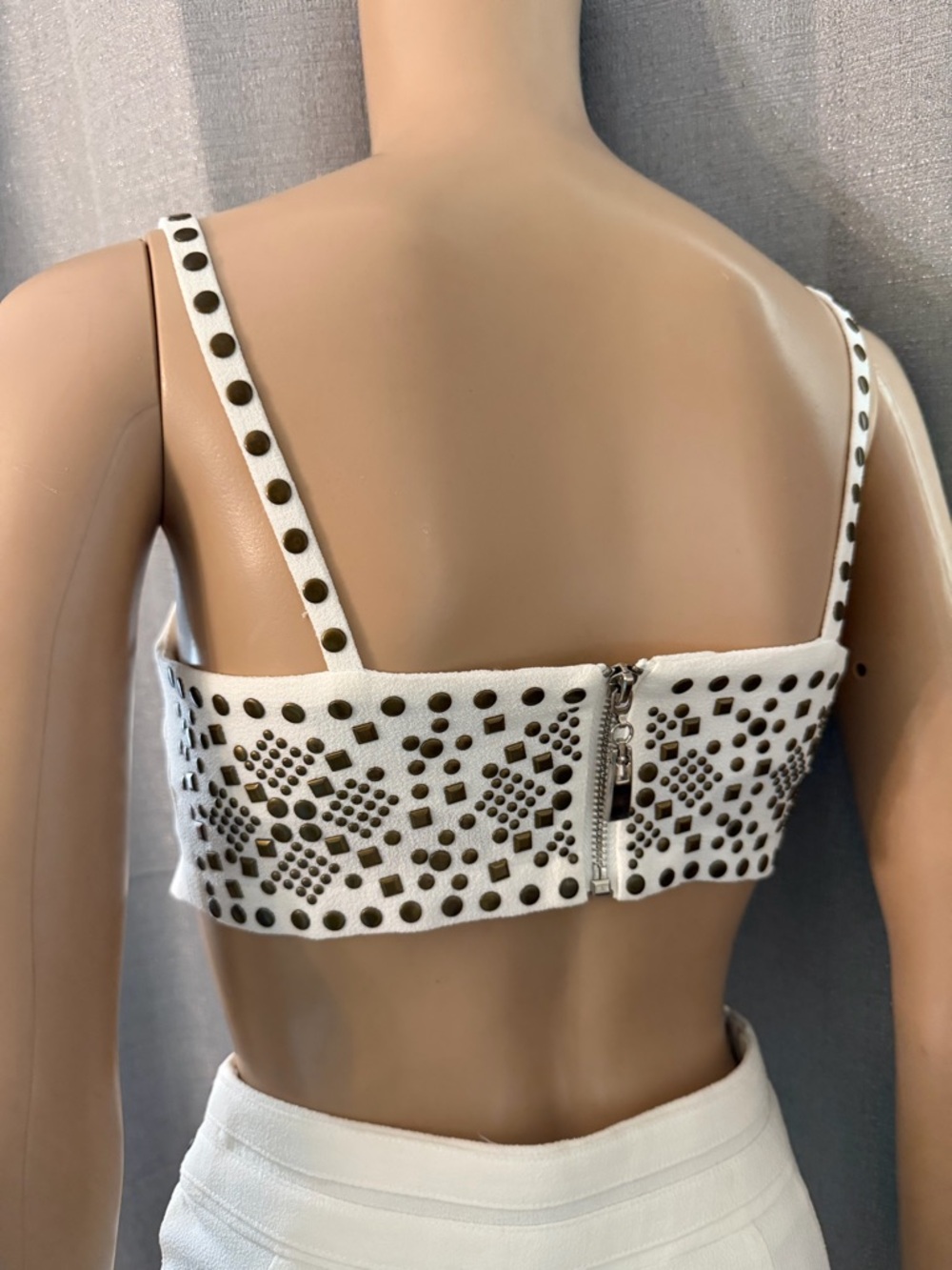 White Studded Skirt - Picture 3 of 10